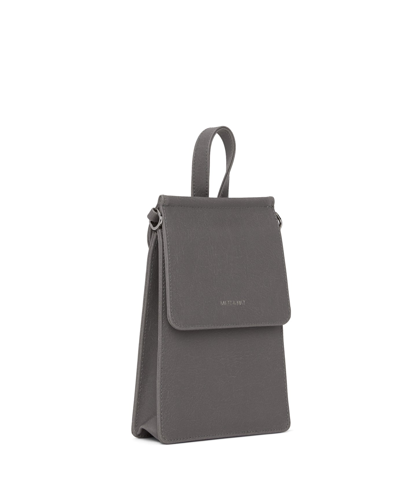 THESSA Vegan Crossbody Bag - Vintage | Color: Grey - variant::shadow