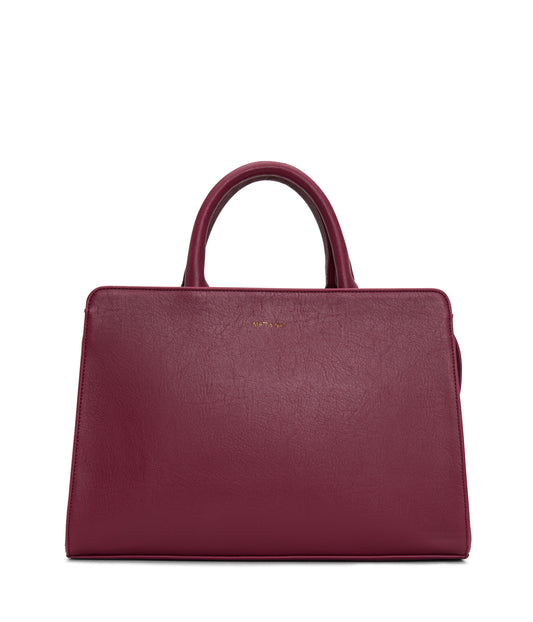 VON Vegan Satchel - Vintage | Color: Purple - variant::garnet