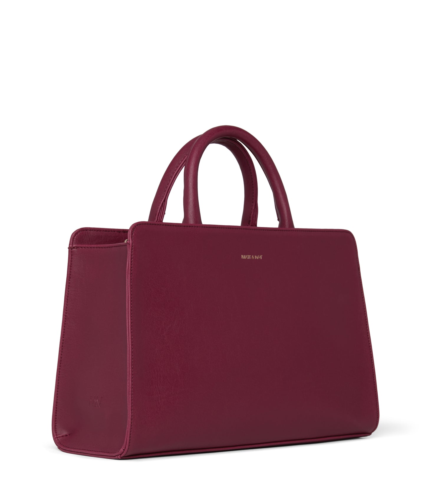 VON Vegan Satchel - Vintage | Color: Purple - variant::garnet