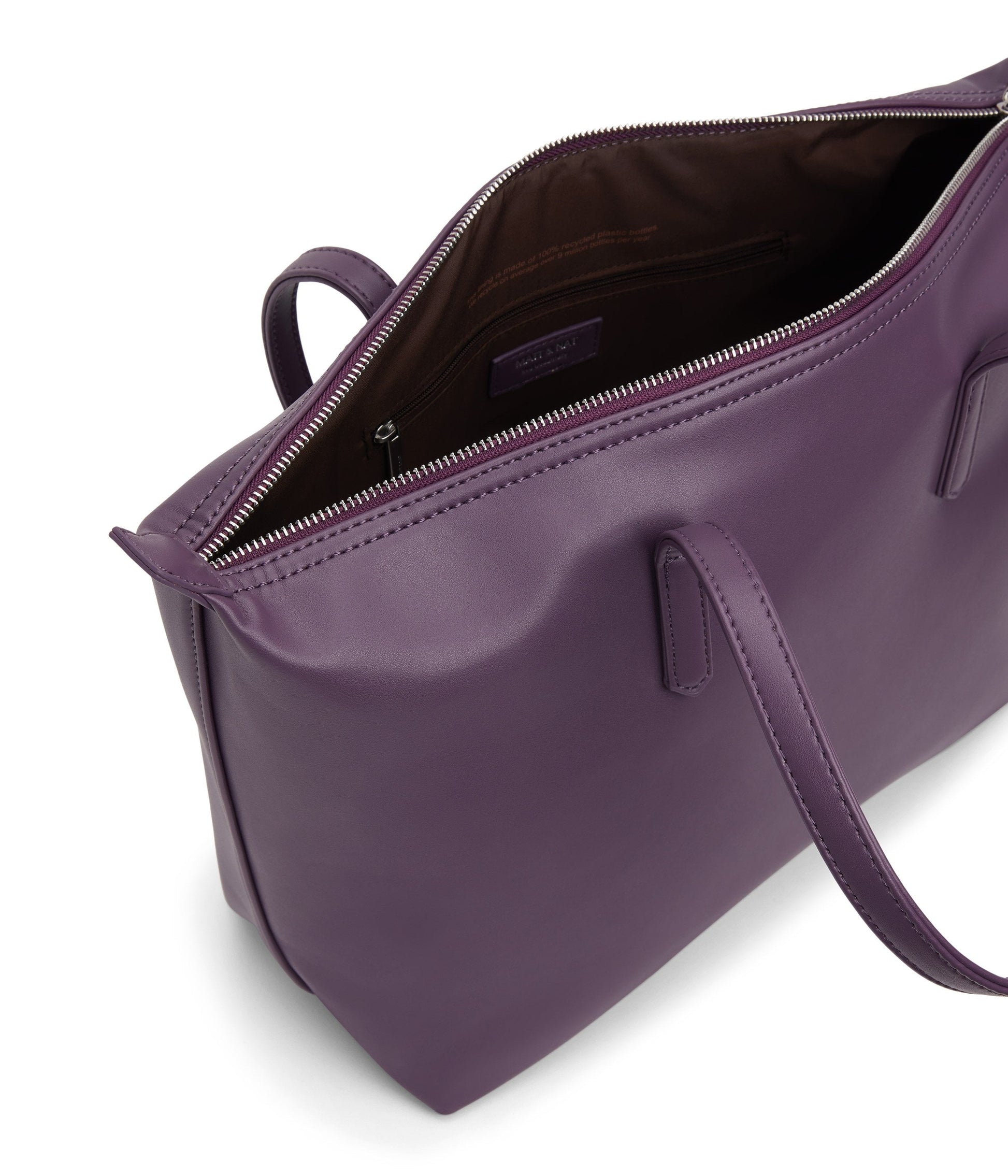 ABBI Vegan Tote Bag - Loom | Color: Purple - variant::mulberry
