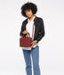 ARLIE Small Vegan Satchel - Loom | Color: Tan - variant::cafe