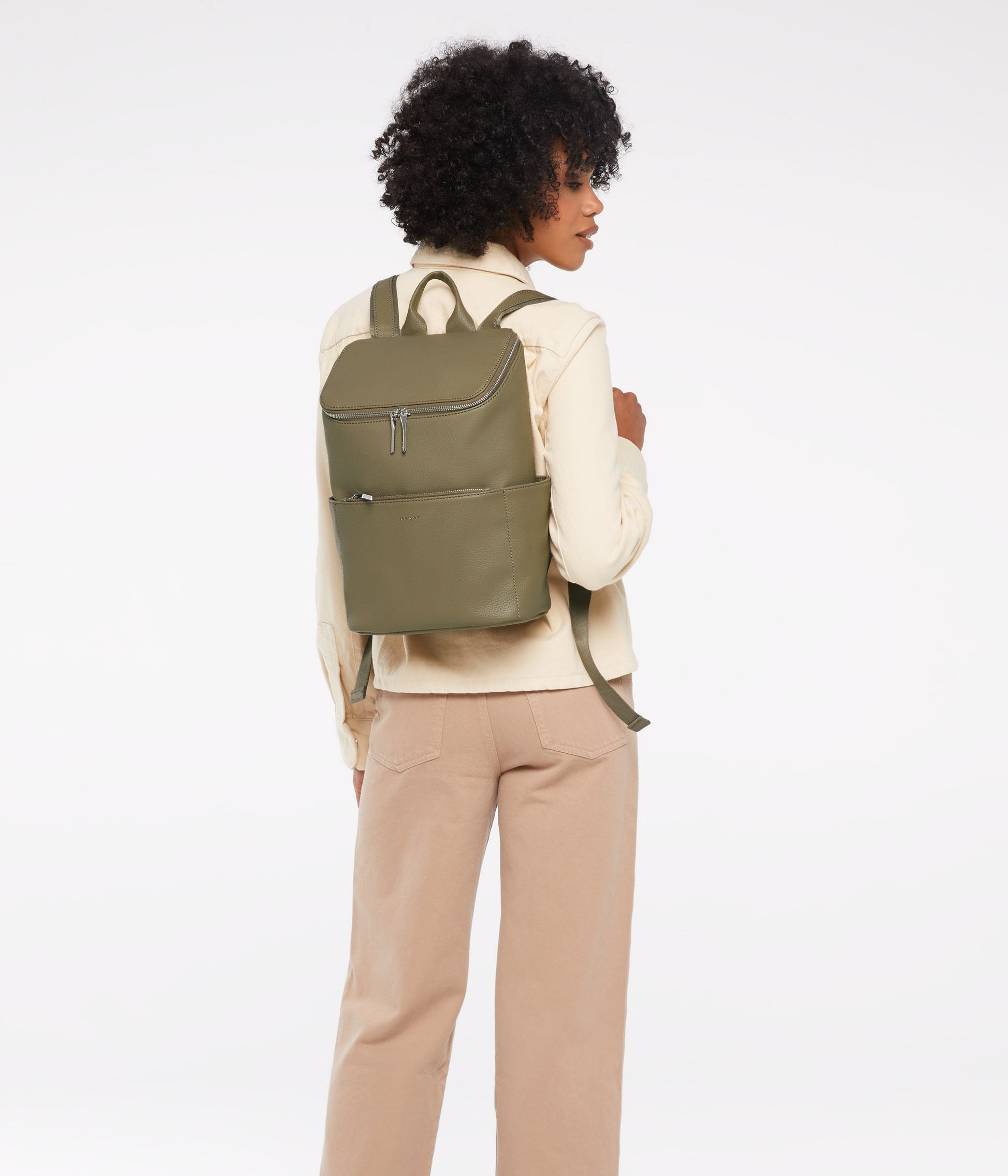 BRAVE Vegan Backpack - Purity | Color: Grey - variant::mineral