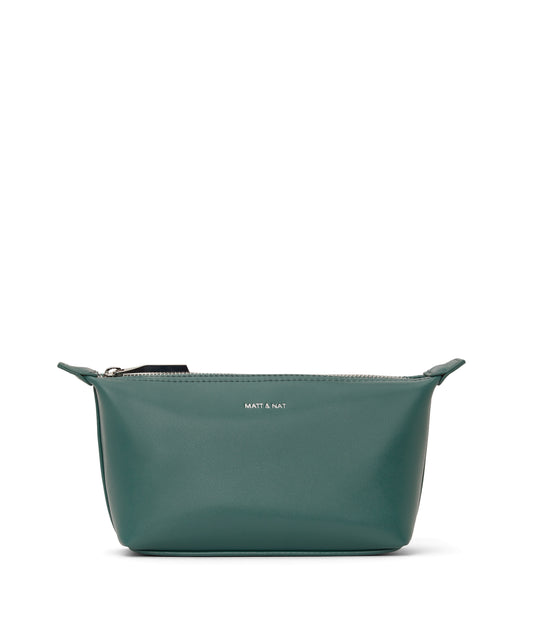 ABBI MINI Vegan Cosmetic Bag - loom | Color: Green - variant::kombucha