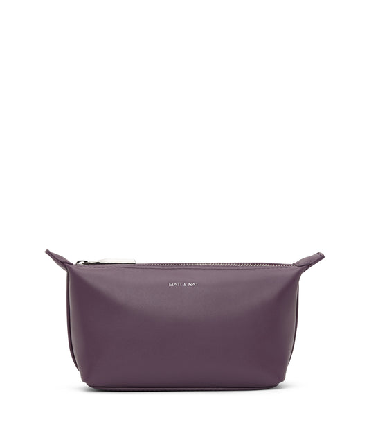 ABBI MINI Vegan Cosmetic Bag - loom | Color: Purple - variant::mulberry