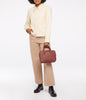 KENSISM Small Vegan Satchel - Vintage | Color: Brown - variant::chili