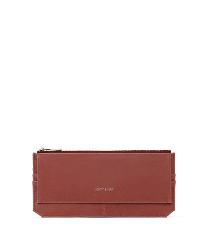 PERLA Vegan Flat Wallet - Vintage | Color: Pink - variant::heirloom