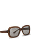 JEWEL Green Square Sunglasses | Color: Green - variant::green