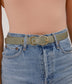 PARO Women's Vegan D-Ring Belt | Color: Green - variant::sage