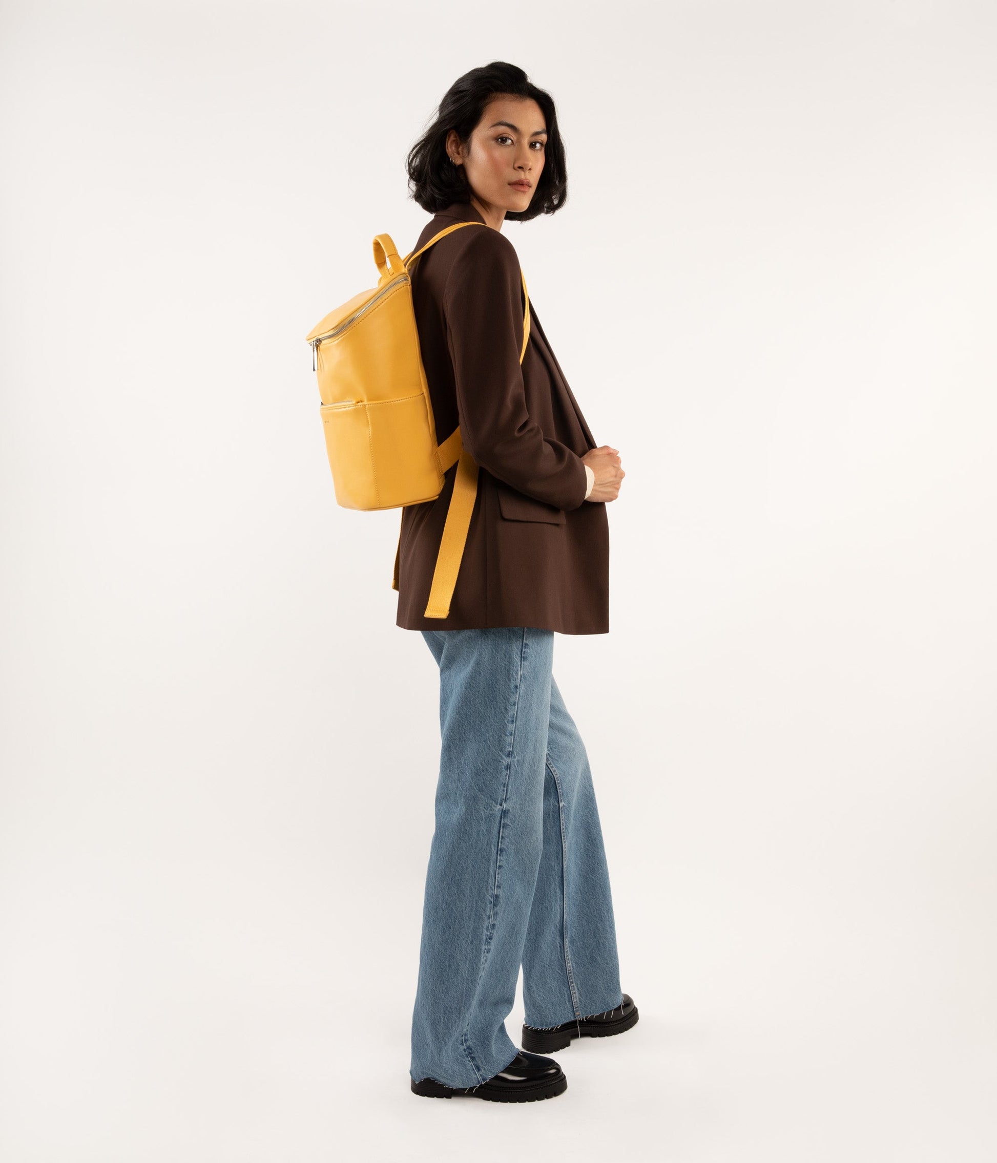 BRAVE MICRO Vegan Crossbody Bag - Loom | Color: Black - variant::blacks