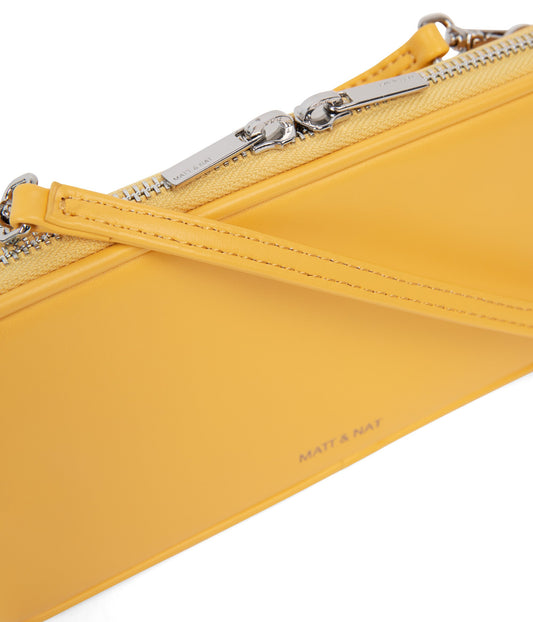 OLIV Vegan Crossbody Wallet - Loom | Color: Yellow - variant::citrine