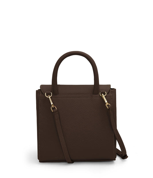 ADELSM Small Vegan Satchel - Purity | Color: Brown - variant::chocolate