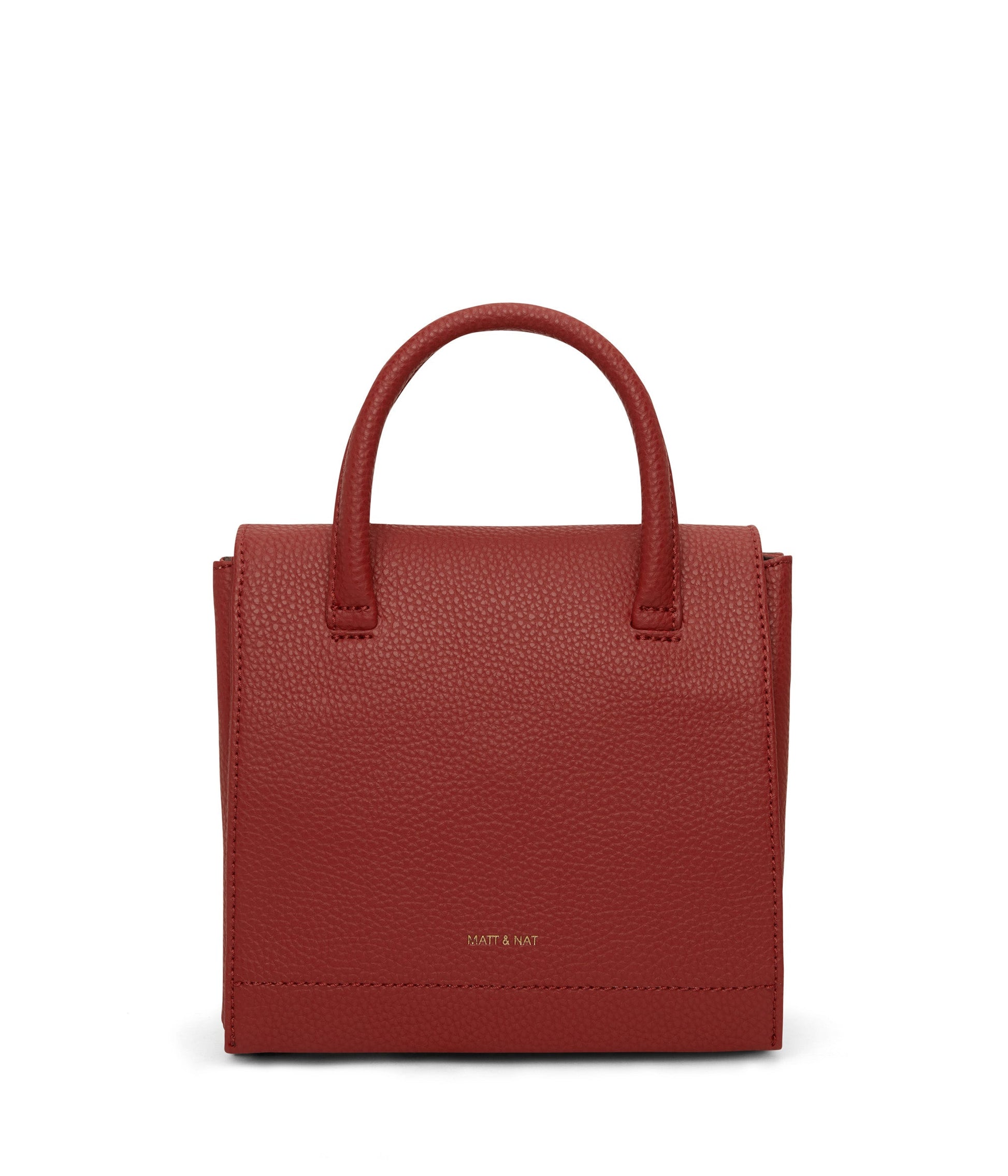 ADELSM Small Vegan Satchel - Purity | Color: Red - variant::passion