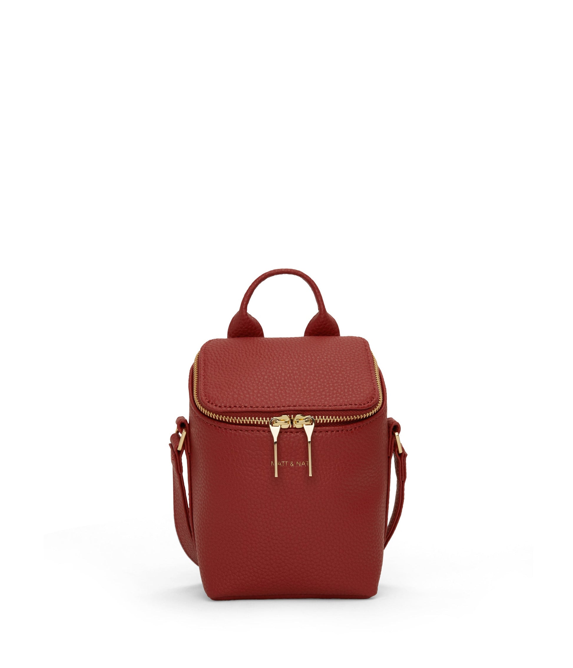 BRAVE MICRO Vegan Crossbody Bag - Purity | Color: Red - variant::passion