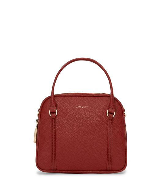SABBI Small Vegan Satchel - Purity | Color: Red - variant::passion