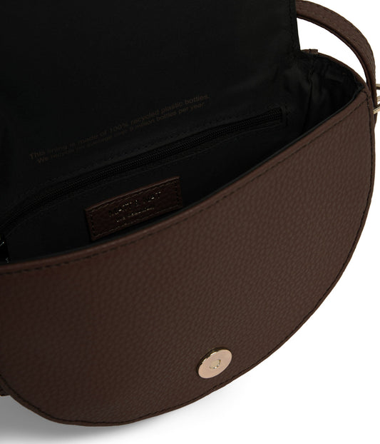 TWILL Vegan Saddle Bag - Purity | Color: Brown - variant::chocolate