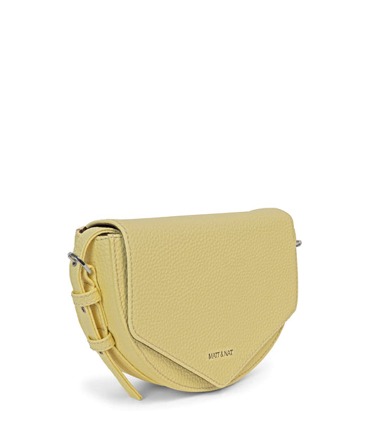 TWILL Vegan Saddle Bag - Purity | Color: Yellow - variant::daffodil