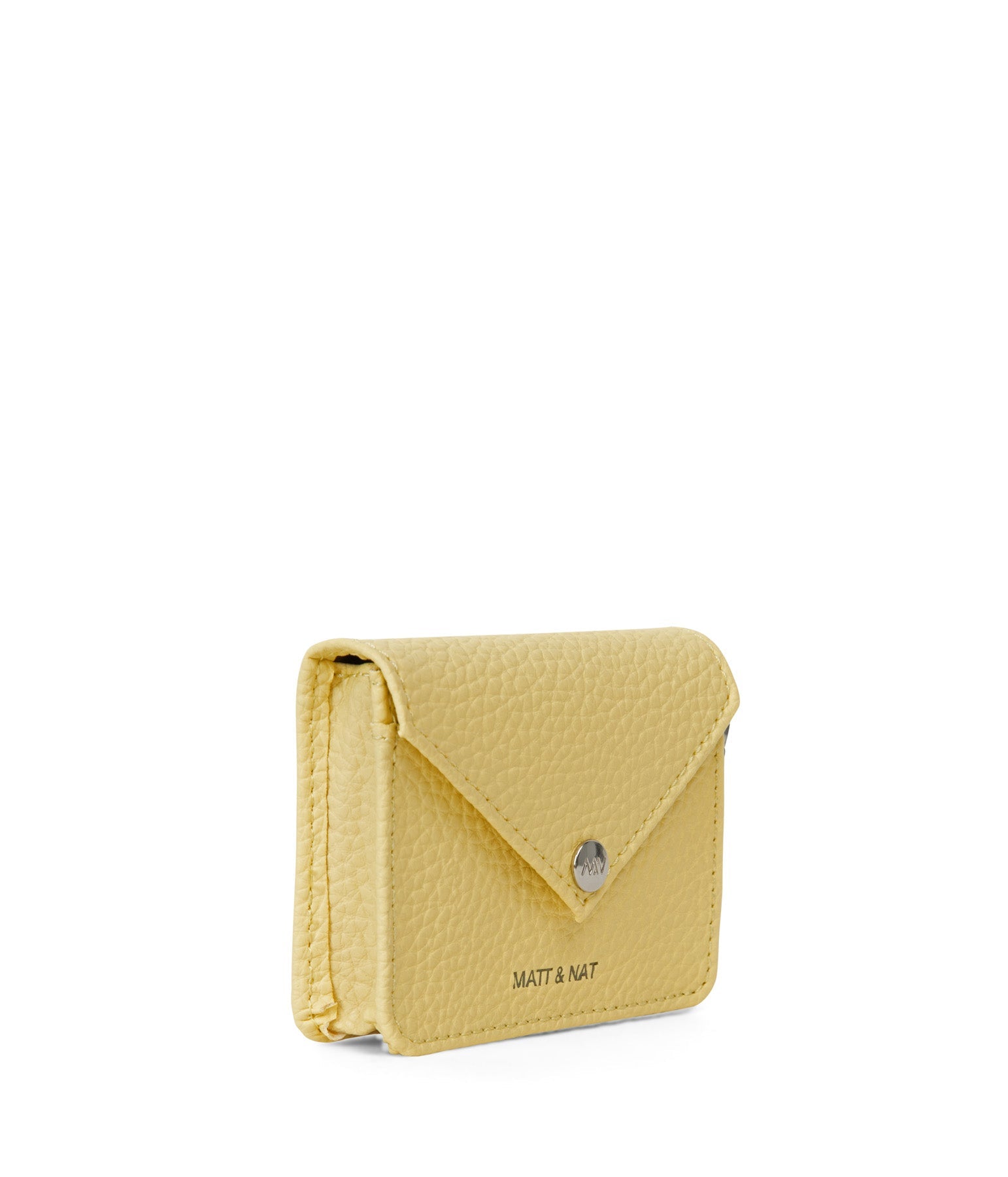 OZMA Vegan Coin Purse - Purity | Color: Yellow - variant::daffodil
