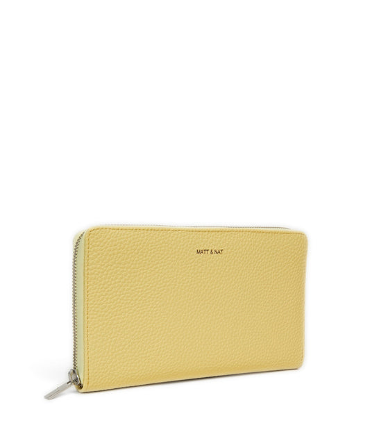 TRIP Vegan Travel Wallet - Purity | Color: Yellow - variant::daffodil