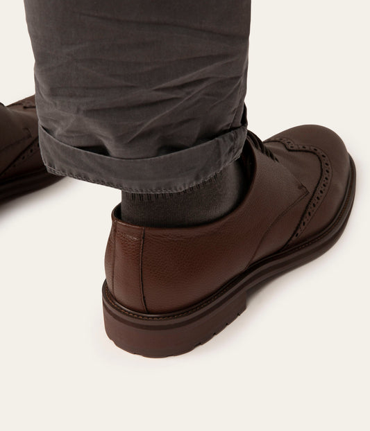 GABE Men's Vegan Oxford Shoe | Color: Brown - variant::brown