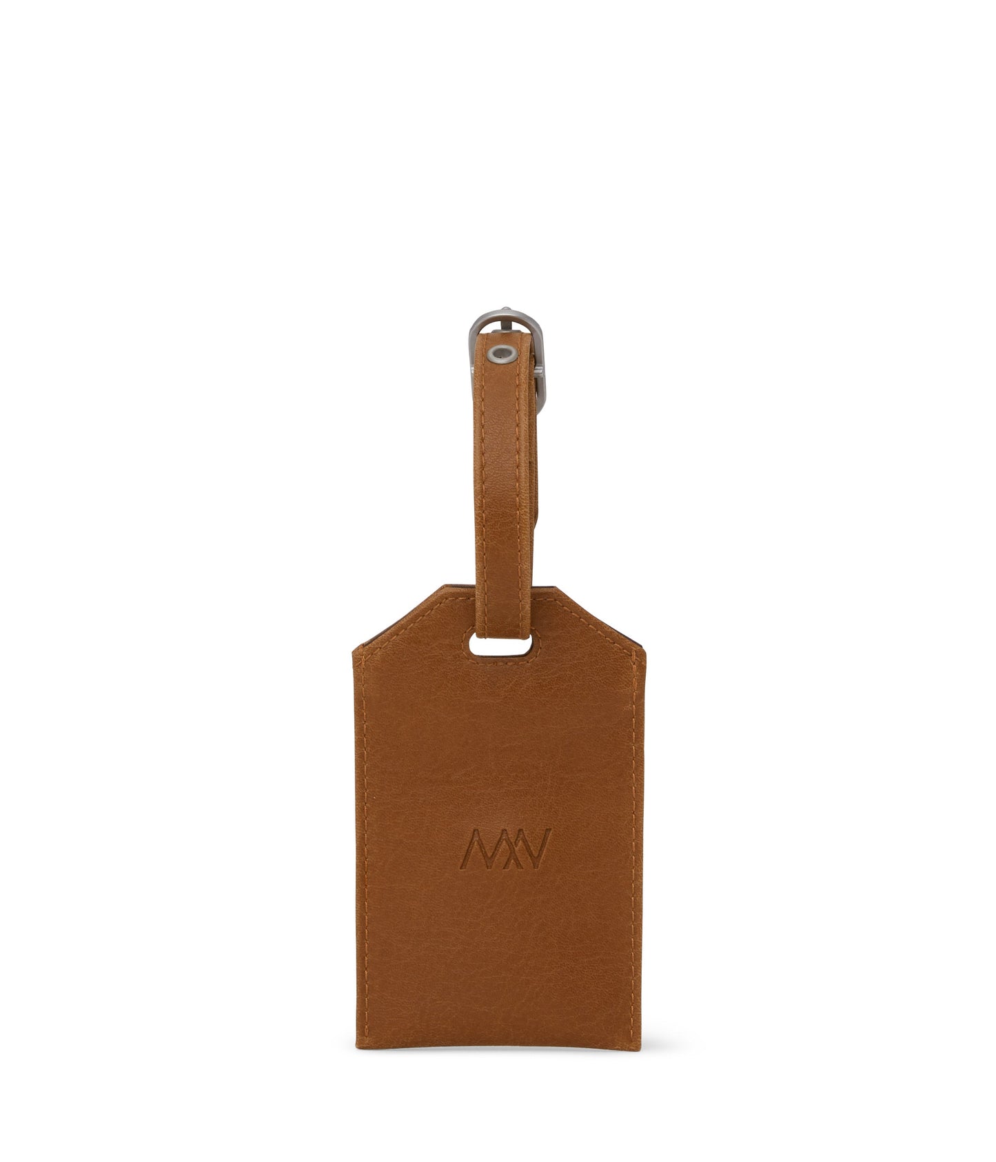 TROTTER Vegan Luggage Tag - Vintage | Color: Brown - variant::chili