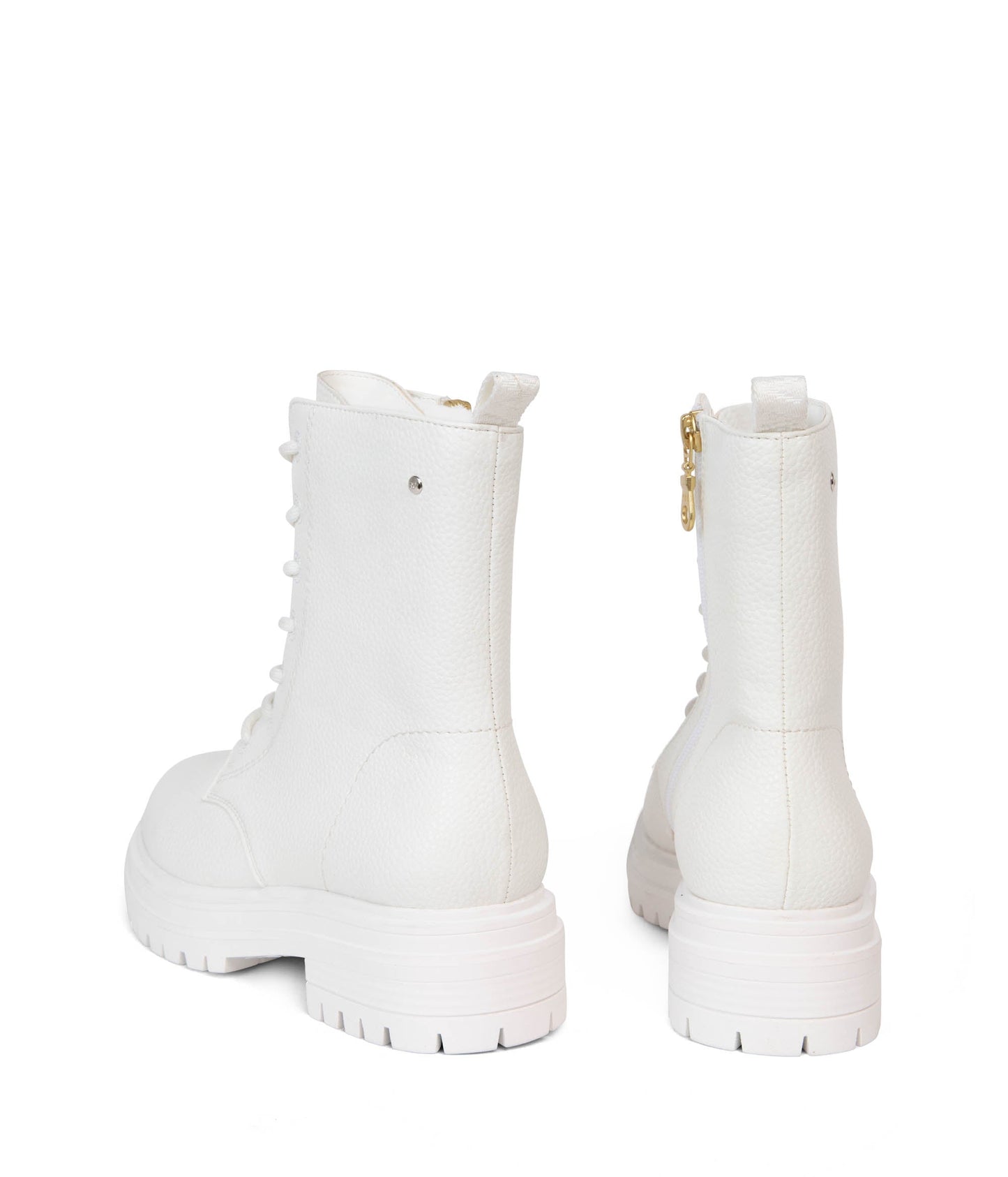 MAREE Women's Vegan Combat Boots | Color: White - variant::white