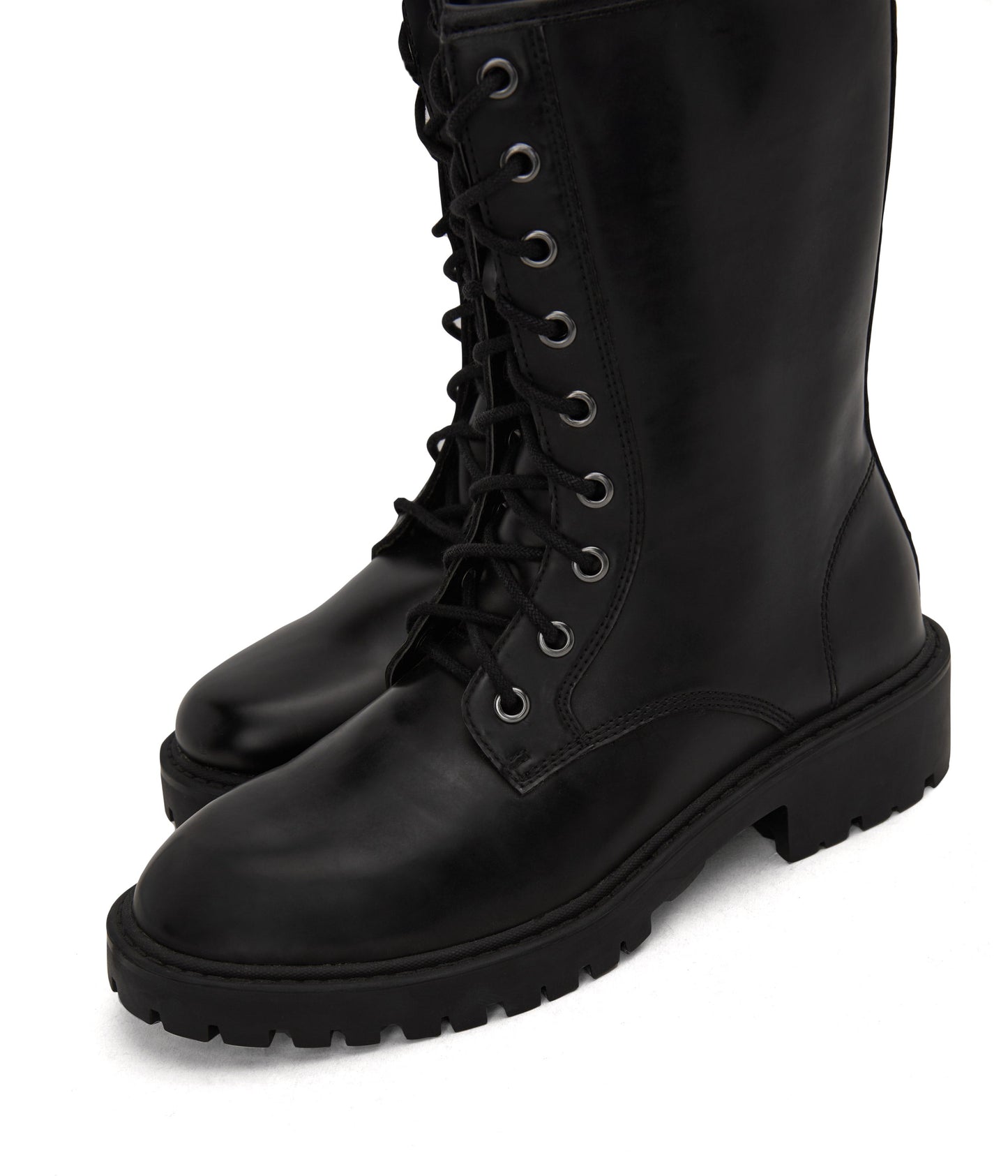 REM Women's Vegan Combat Boots | Color: Black - variant::black