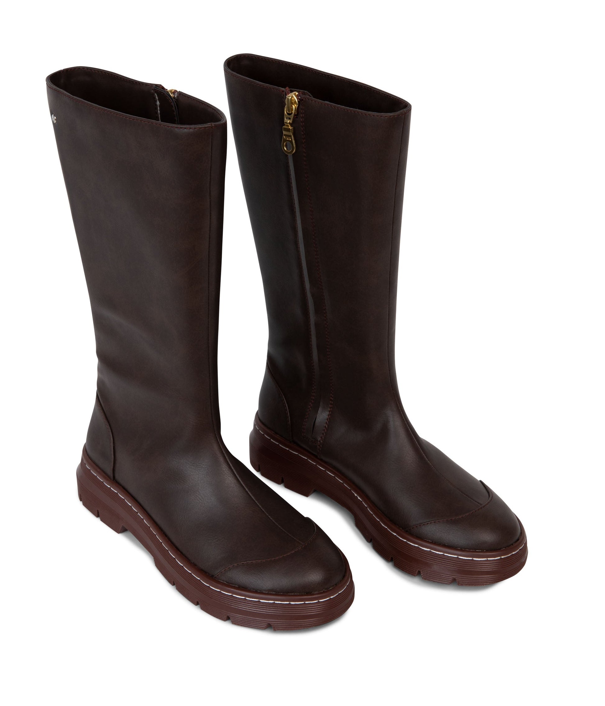 SUMI Women's Tall Vegan Boots | Color: Brown - variant::brown
