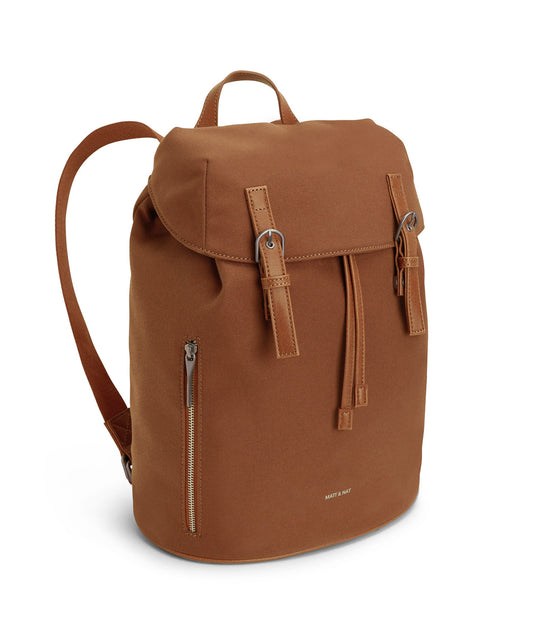 THEO Vegan Backpack - Canvas | Color: Brown - variant::chili