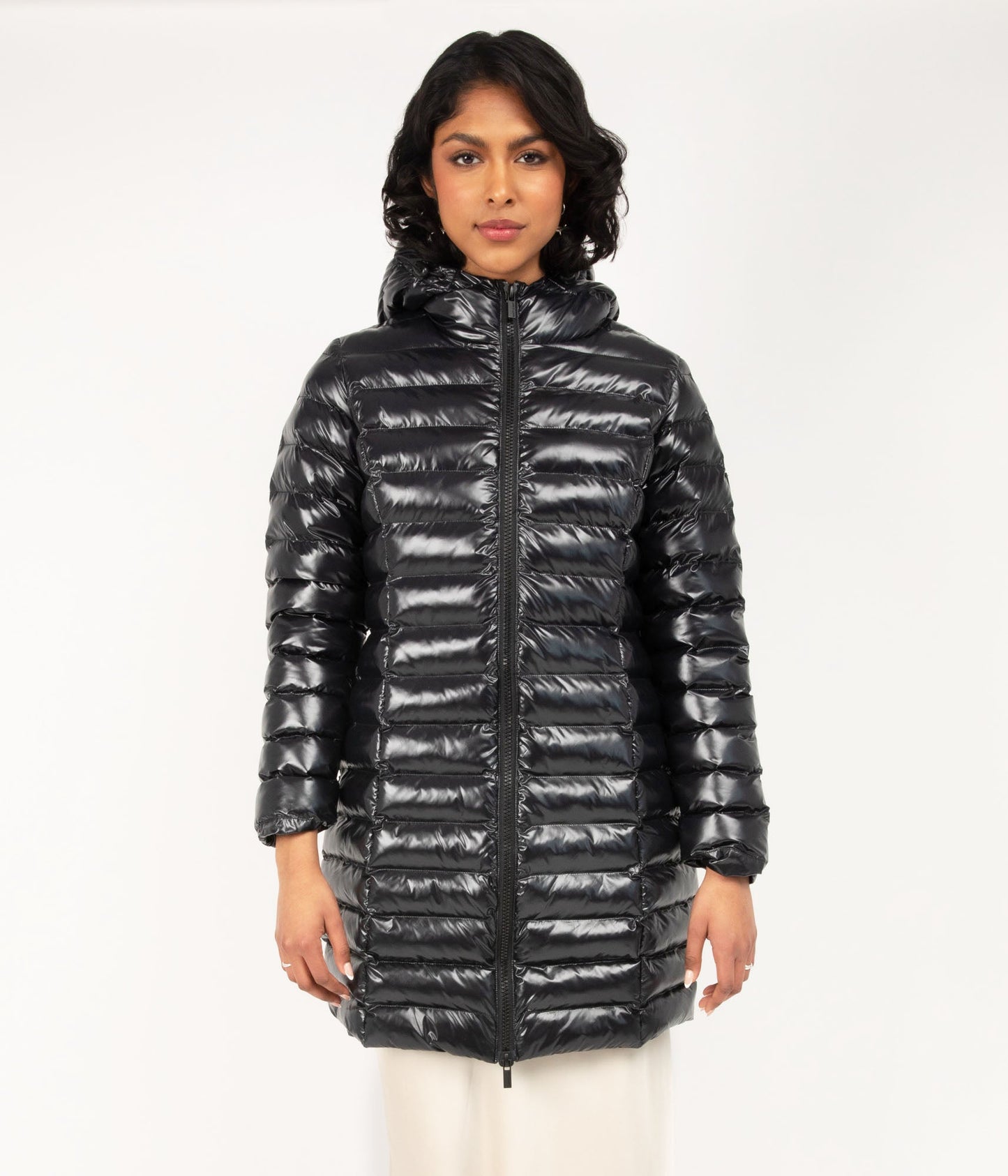 LERIZE Women's Puffer Jacket | Color: Black - variant::black