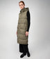 SANAH Women's Vegan Puffer Vest | Color: Green - variant::olive