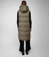 SANAH Women's Vegan Puffer Vest | Color: Green - variant::olive