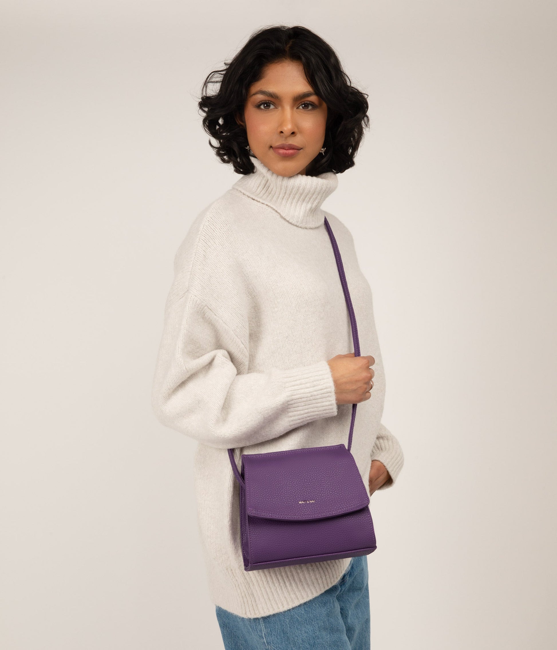 ERIKA Vegan Crossbody Bag - Purity | Color: Purple - variant::violet