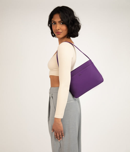 LUISA Vegan Shoulder Bag - Purity | Color: Blue - variant::galaxy