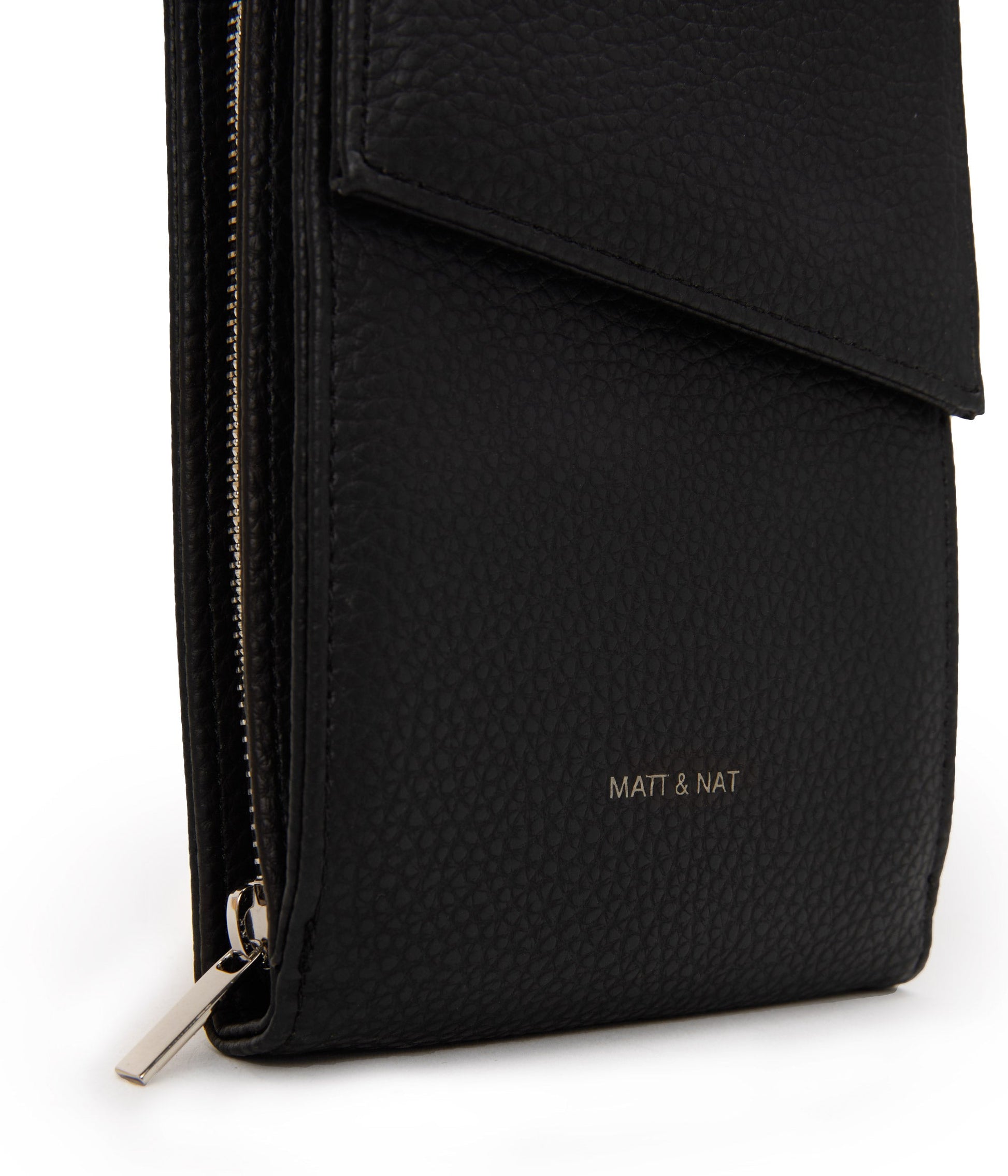 MET Vegan Crossbody Wallet - Purity| Color: Black - variant::black