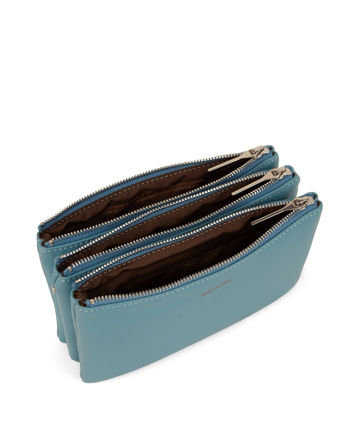 TRIPLET Vegan Crossbody Bag - Sol | Color: Blue - variant::canal
