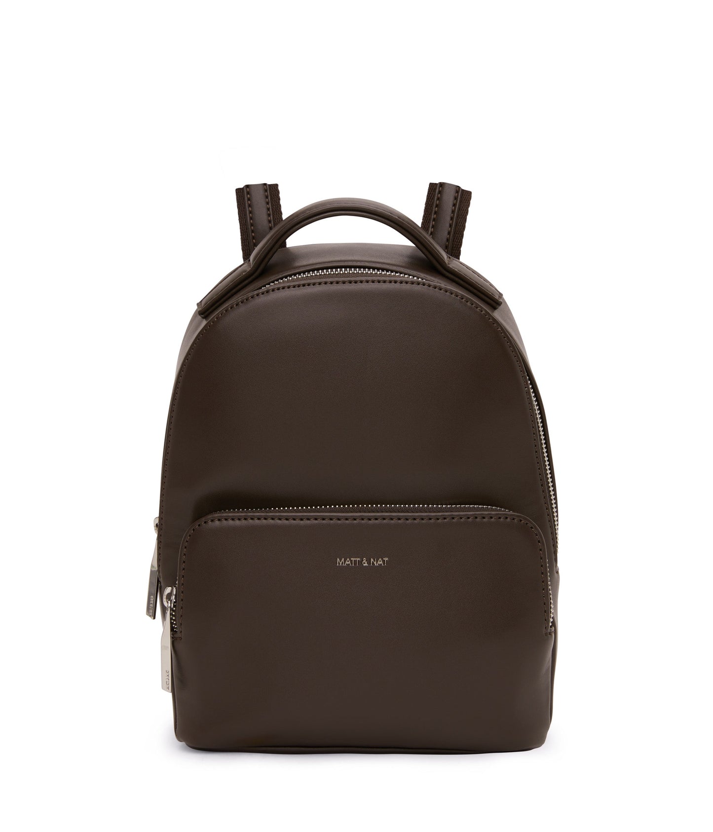 CAROSM Small Vegan Backpack - Sol | Color: Brown - variant::espresso