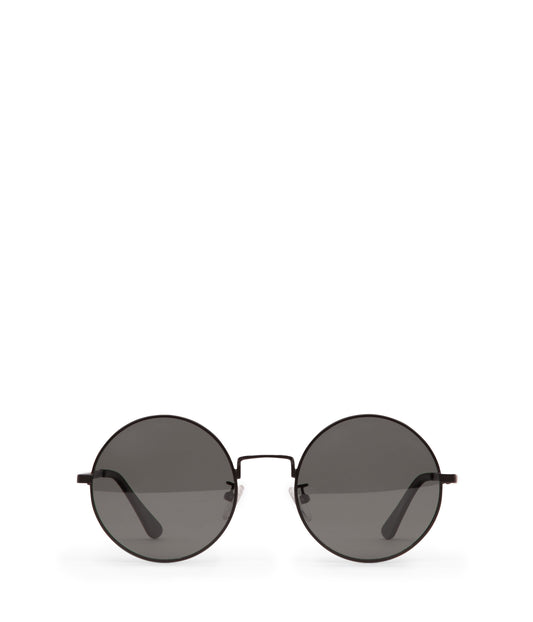 COLE Round Metal Sunglasses | Color: Black - variant::black