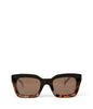 MEHA-2 Recycled Square Sunglasses | Color: Brown - variant::print