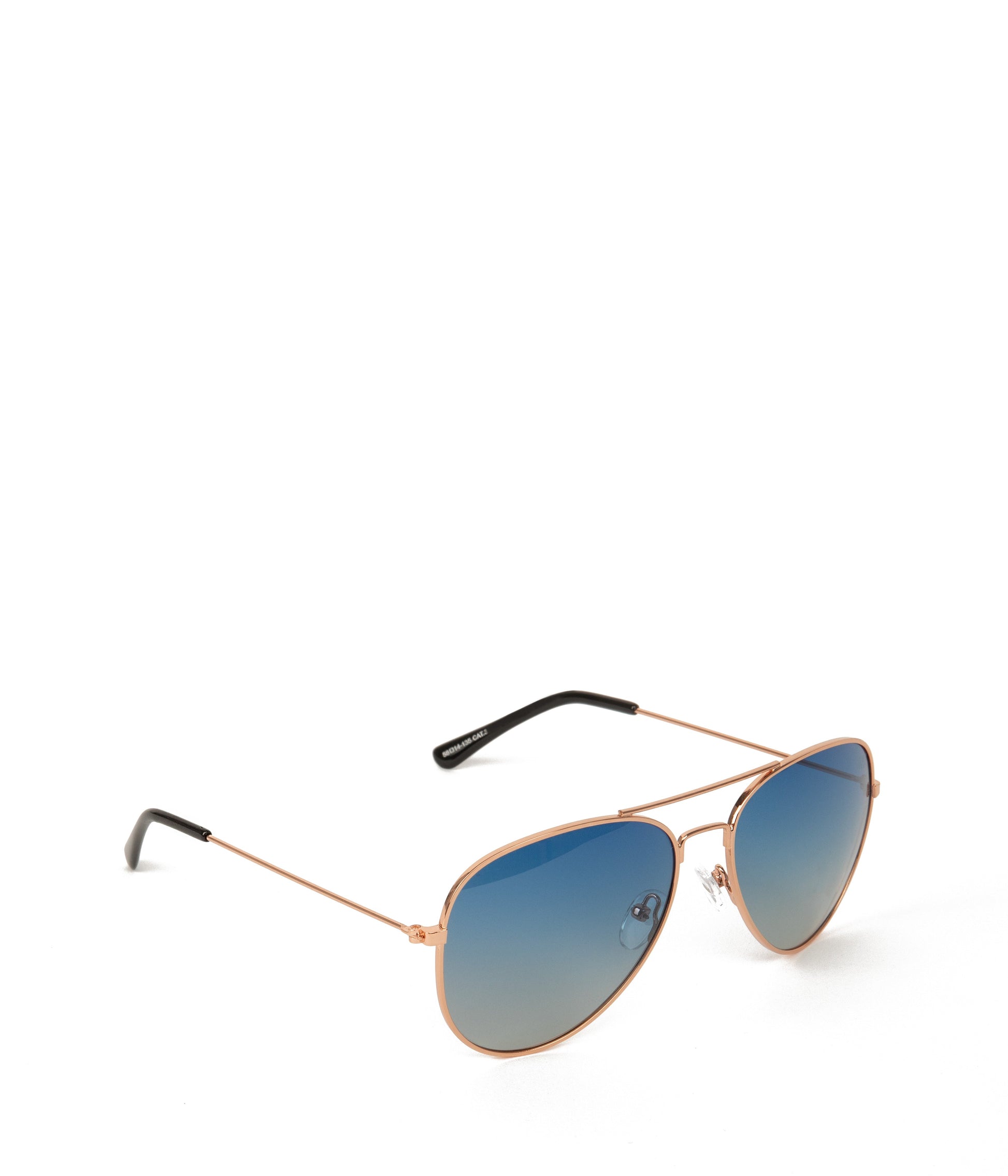 SADIE Metal Aviator Sunglasses | Color: Pink Gold, Blue - variant::rgoblu