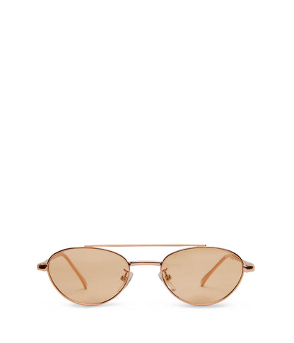 SUZI Oval Sunglasses | Color: White - variant::nude