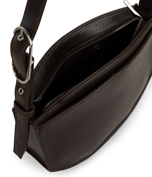 JENINE Vegan Shoulder Bag - Vintage | Color: Brown - variant::espresso