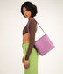 LORO Vegan Shoulder Bag - Vintage | Color: Pink - variant::wisteria
