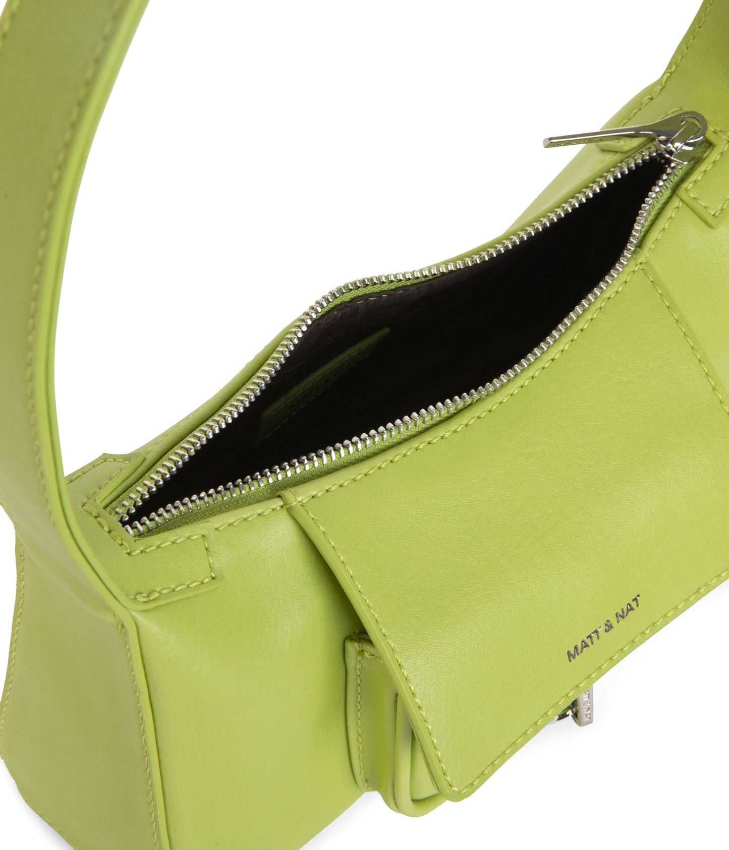 LOTI Vegan Shoulder Bag - Vintage | Color: Green - variant::honeydew