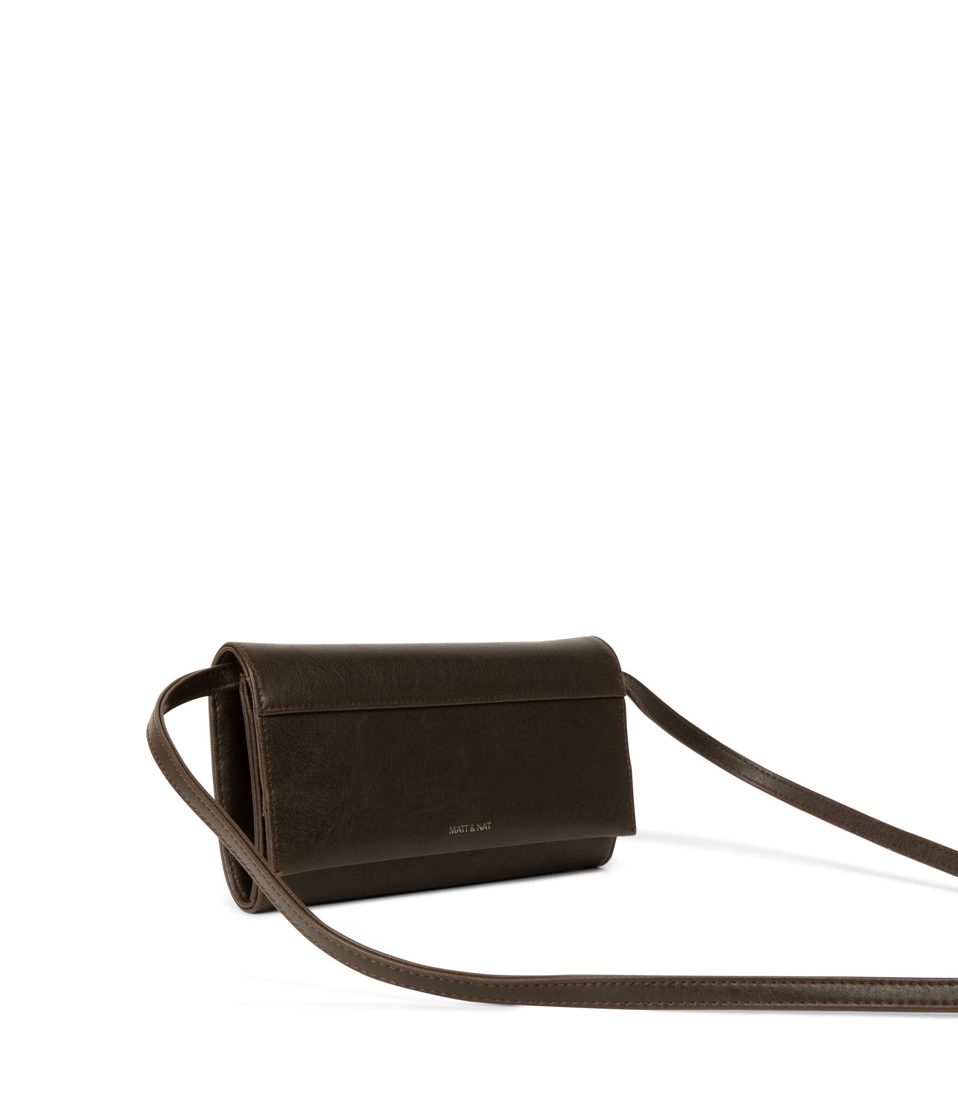 LETTE Vegan Wallet Crossbody Bag - Vintage | Color: Brown - variant::espresso