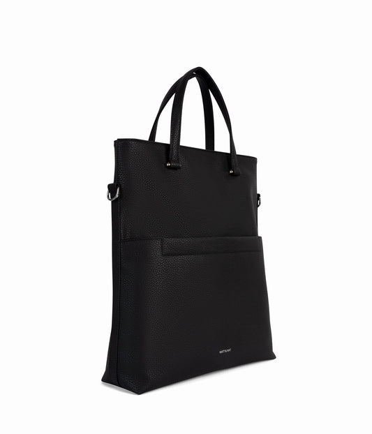 LENNIE Vegan Tote Bag - Purity | Color: Black - variant::black