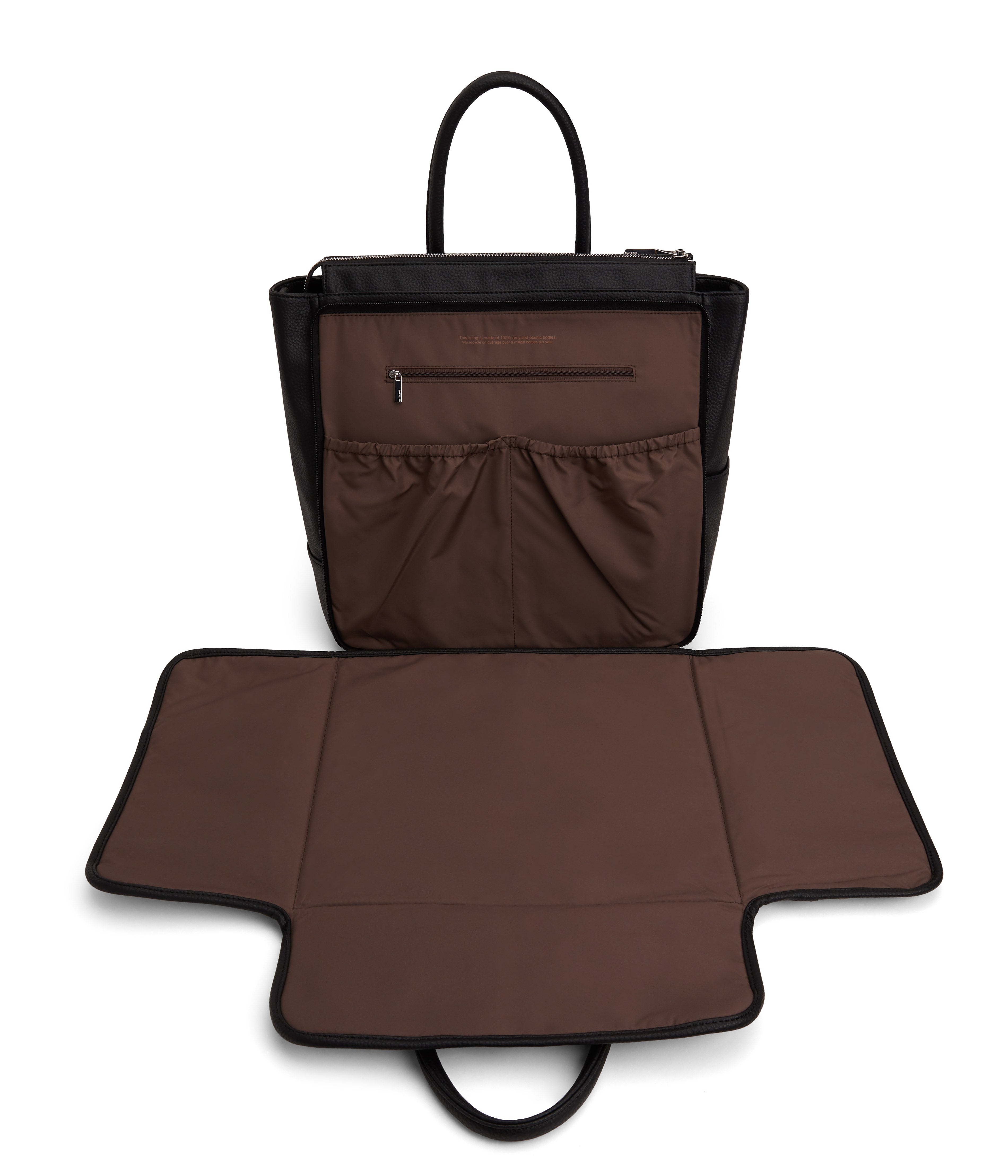 PERCIO Vegan Diaper Bag Purity Matt Nat UK - Main Image