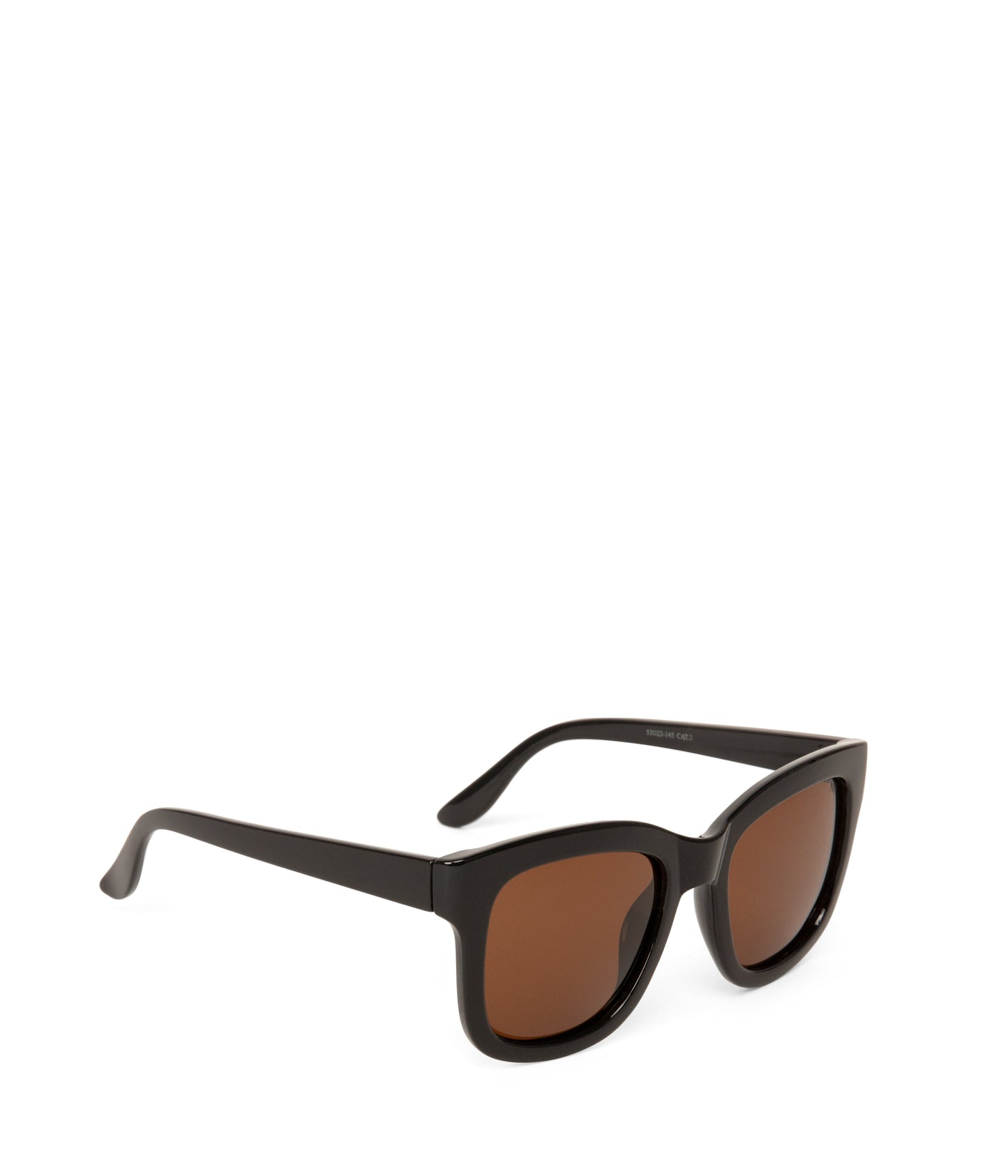 CHARLET-2 Recycled Wayfarer Sunglasses | Color: Black, Brown - variant::black