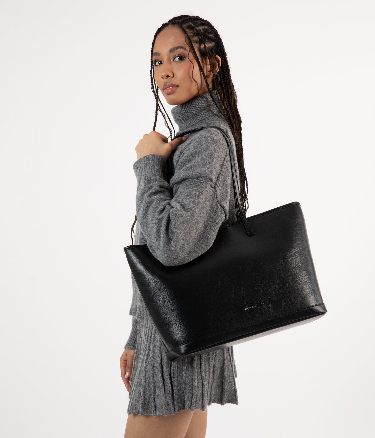 ELIZA Vegan Tote Bag - Theme | Color: Black - variant::black