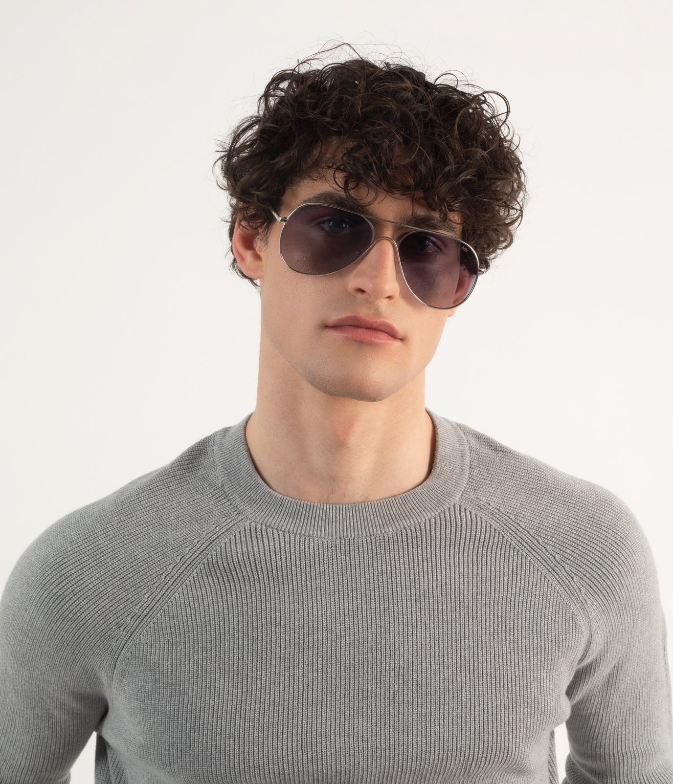 KAI Aviator Sunglasses | Color: Grey - variant::silver