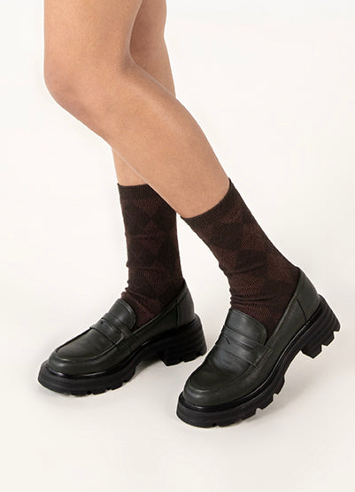 DIDO Women's Vegan Loafer| Color: Black - variant::black